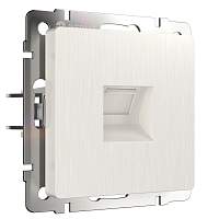 Werkel Телефонная розетка RJ-11 (перламутровый рифленый) / WL13-RJ-11