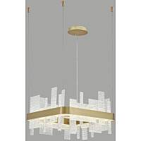 Подвесная люстра Wertmark WE461.01.303 LOTTA 130 Вт LED 3000K золотистый - цена и фото