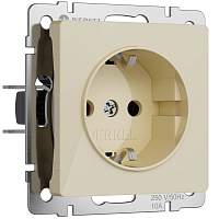 Werkel Розетка с заземлением (айвори акрил) / W1171043
