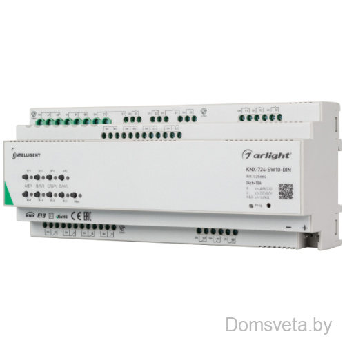 INTELLIGENT ARLIGHT Релейный модуль KNX-724-SW10-DIN (BUS, 24х10A) Arlight 025664 - цена и фото