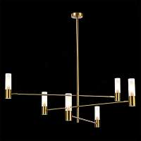 ST LUCE VITRA SL1239.303.06 Люстра потолочная ST-Luce Латунь/Белый, Прозрачный G9 6*5W 4000K - цена и фото