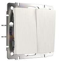 Werkel Выключатель двухклавишный (перламутровый рифленый) / W1120013