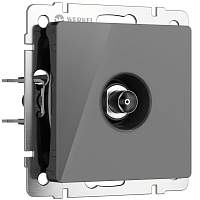 Werkel ТВ-розетка оконечная (графит акрил) / W1183044