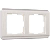 Werkel Рамка на 2 поста (перламутровый, Stream) / W0022113