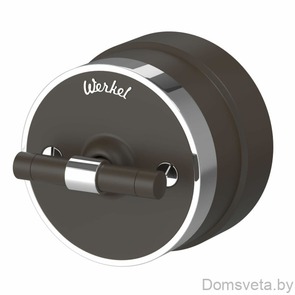 Werkel Переключатель одноклавишный Vintage (мокко матовый/хром) / W5812052