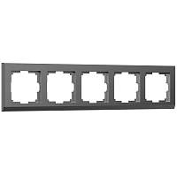Werkel Рамка на 5 постов (графит матовый, Stark) / W0051864