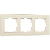 Werkel Рамка на 3 поста (молочный, Favorit) / W0031141