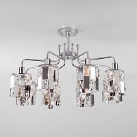 Потолочная люстра с хрусталем Eurosvet Scoppio 10101/8 хром/прозрачный хрусталь Strotskis (a044069) - цена и фото