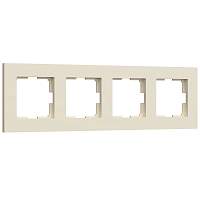 Werkel Рамка на 4 поста (айвори матовый, Slab) / W0042962