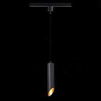 ST LUCE ST152.406.01 Светильник трековый Черный GU10 1*50W IP20 D60xH300 220V Без ламп - цена и фото