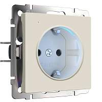 Werkel Розетка с подсветкой (айвори матовый) / W1171462