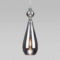 Подвесной светильник со стеклянным плафоном Eurosvet Ilario 50202/1 дымчатый - цена и фото