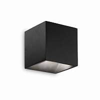 Уличный настенный светильник Ideal Lux RUBIK AP1 D10 NERO 3000K 269320 - цена и фото
