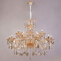 Bogate's Хрустальная люстра 124/10+5 золото - цена и фото