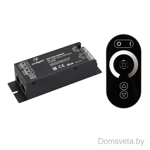 Диммер ARL-3022-OVAL-DIM Black (12-24V, 1x25A, ПДУ, RF) Arlight 027150 - цена и фото