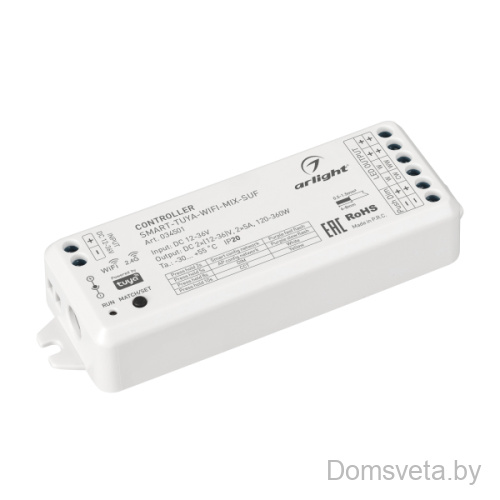 Контроллер SMART-TUYA-WIFI-MIX-SUF (12-36V, 2x5A, 2.4G) Arlight - цена и фото