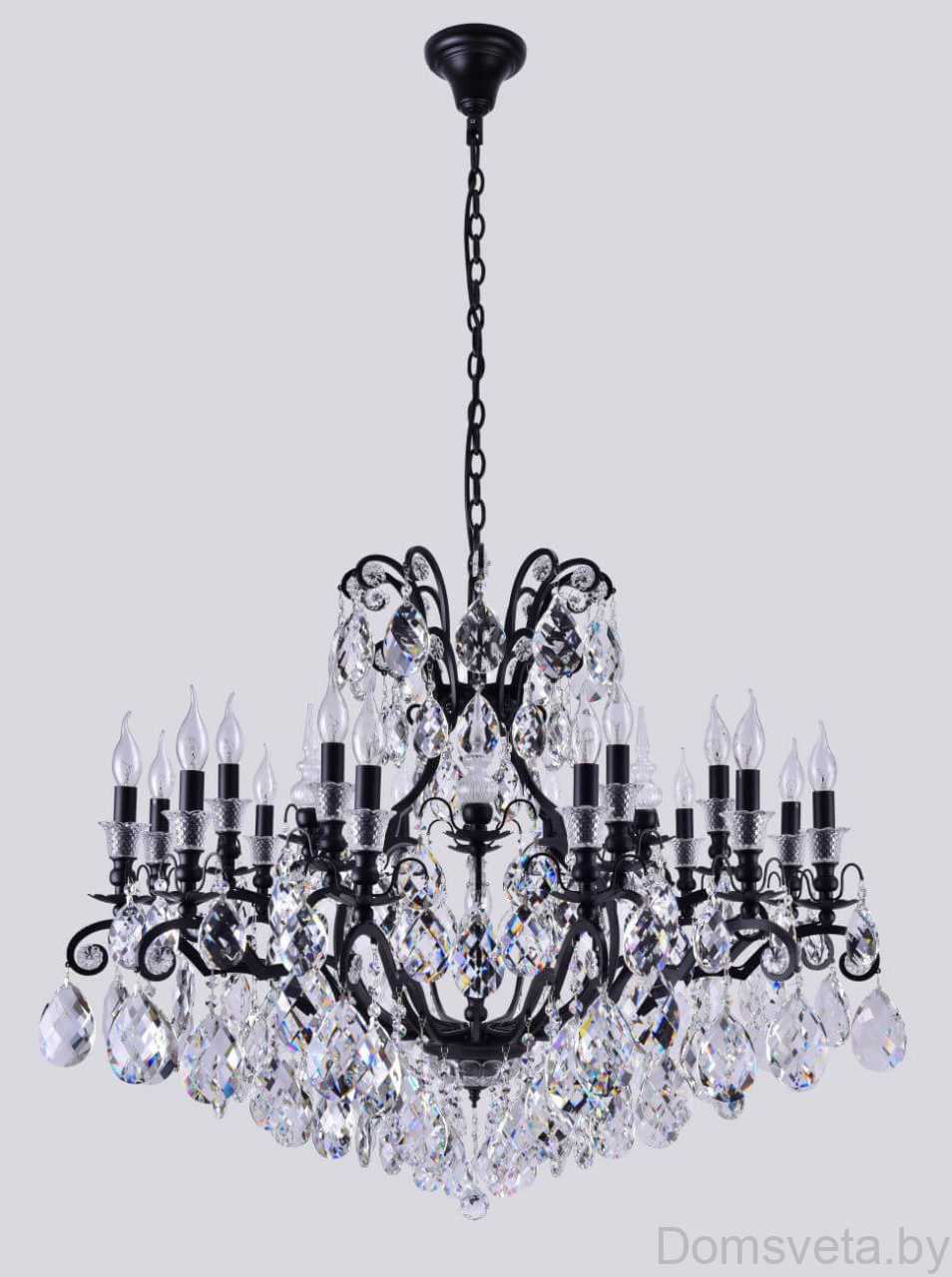 Подвесная люстра Crystal Lux Magnifico SP19 Black/Transparent - цена и фото