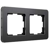 Werkel Рамка на 2 поста (черный , Platinum) / W0022608