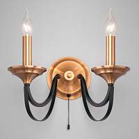 Бра в стиле лофт Eurosvet Lazzaro 60098/2 черный (a045209) - цена и фото